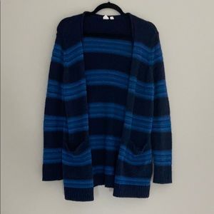 Stripe sweater cardigan
